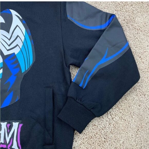CLEARANCE Marvel Venom Full Face Zip Up Hoodie Cosplay Costume - Picture 7 of 14